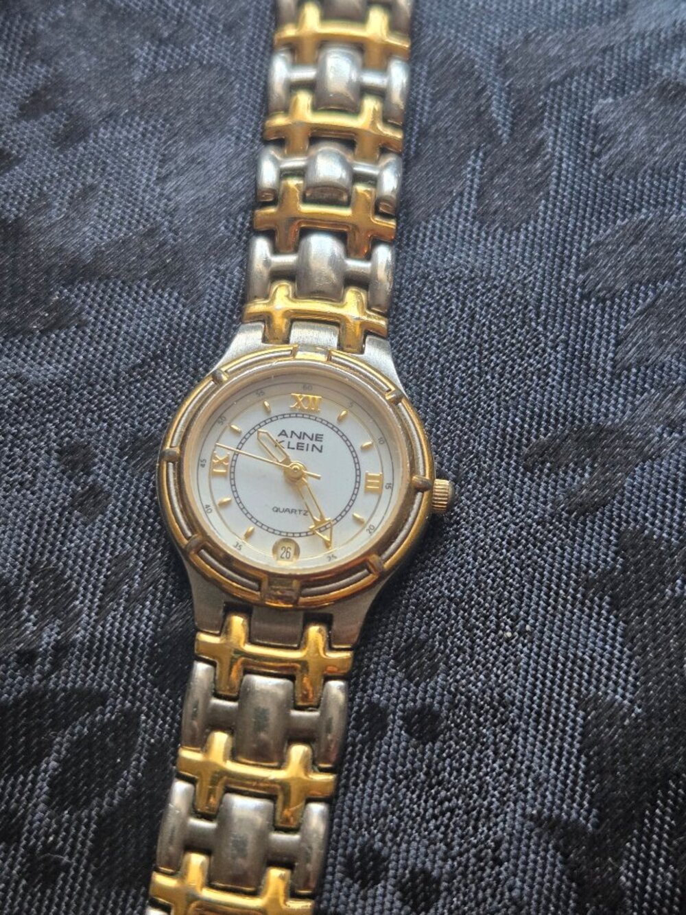 Vintage (90s) ANNE KLEIN Two-Tone Silver & Gold Bracelet Watch